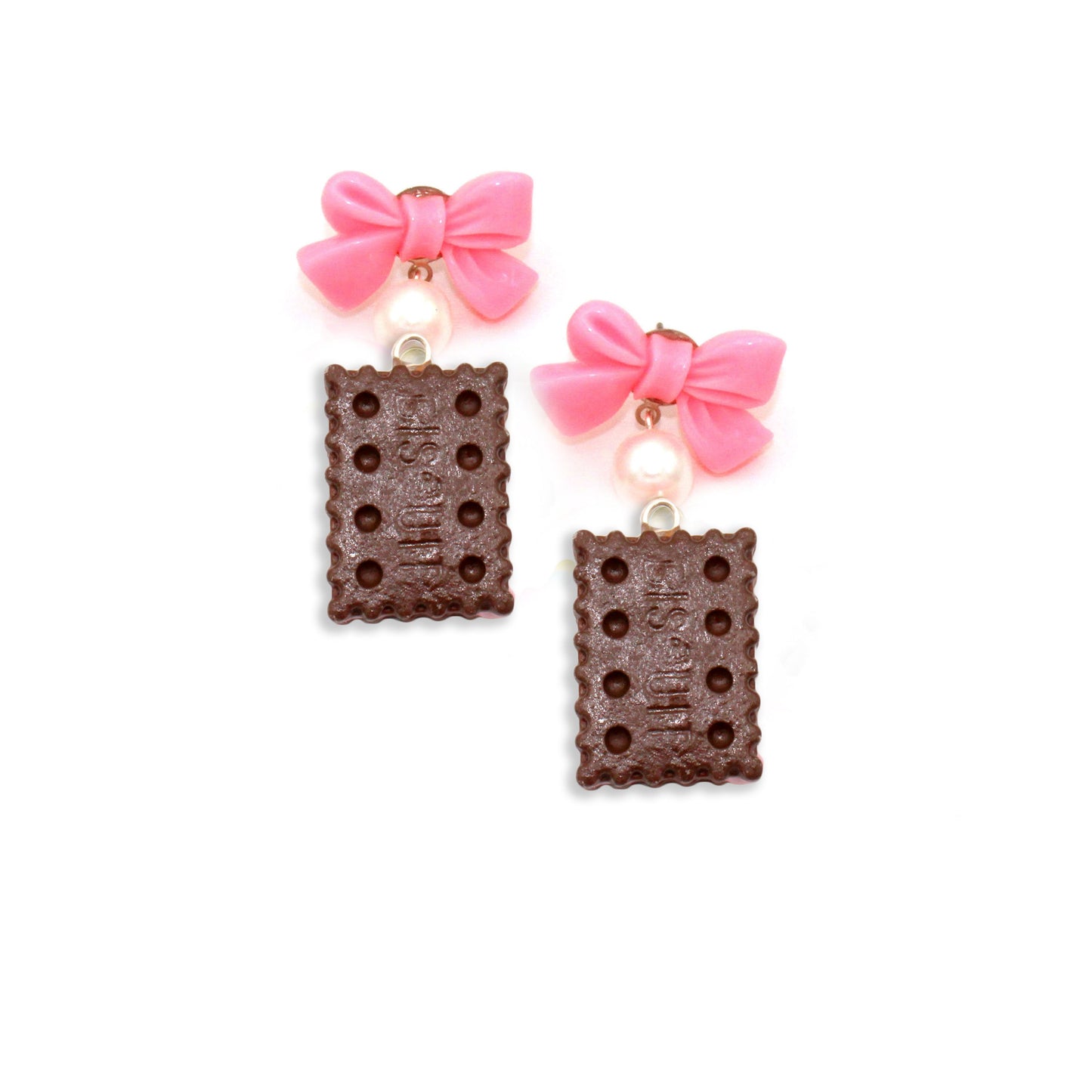 Neapolitan Ice Cream Sandwich Earrings - Hypoallergenic Steel - Fatally Feminine Designs