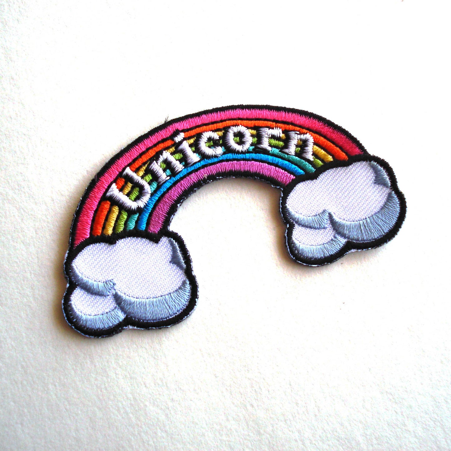 Rainbow "Unicorn" Iron-on Embroidered Patch