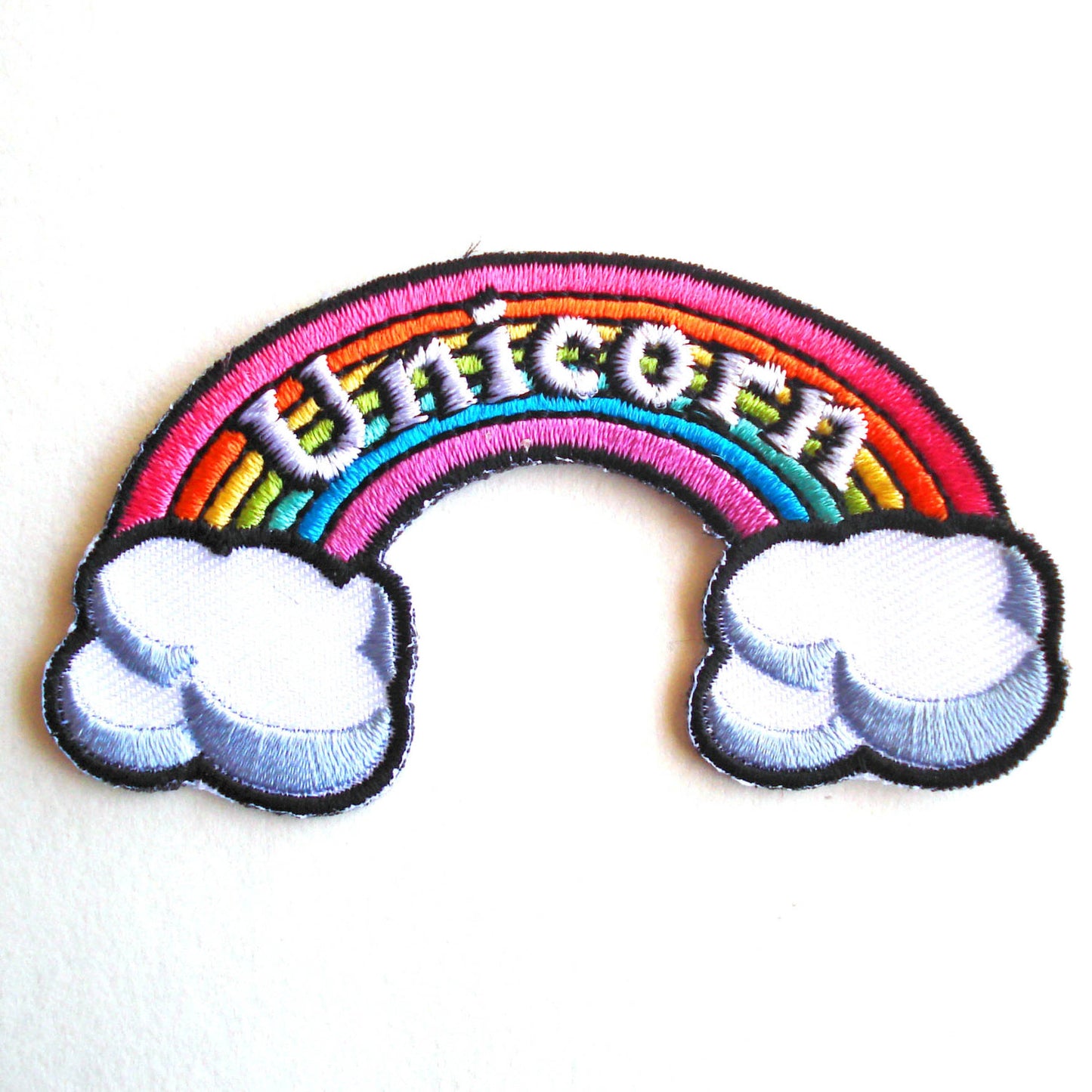 Rainbow "Unicorn" Iron-on Embroidered Patch