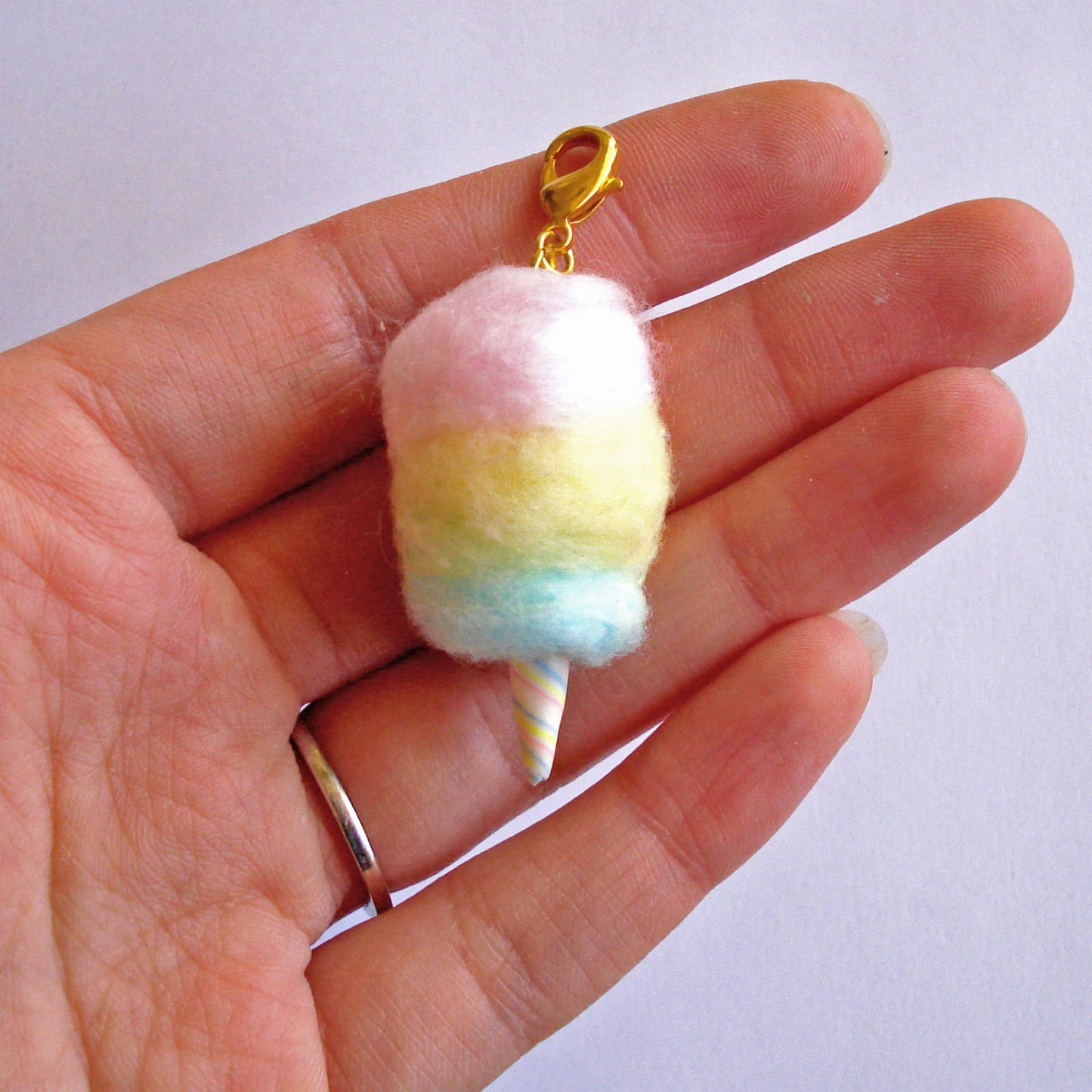 Rainbow Cotton Candy Charm
