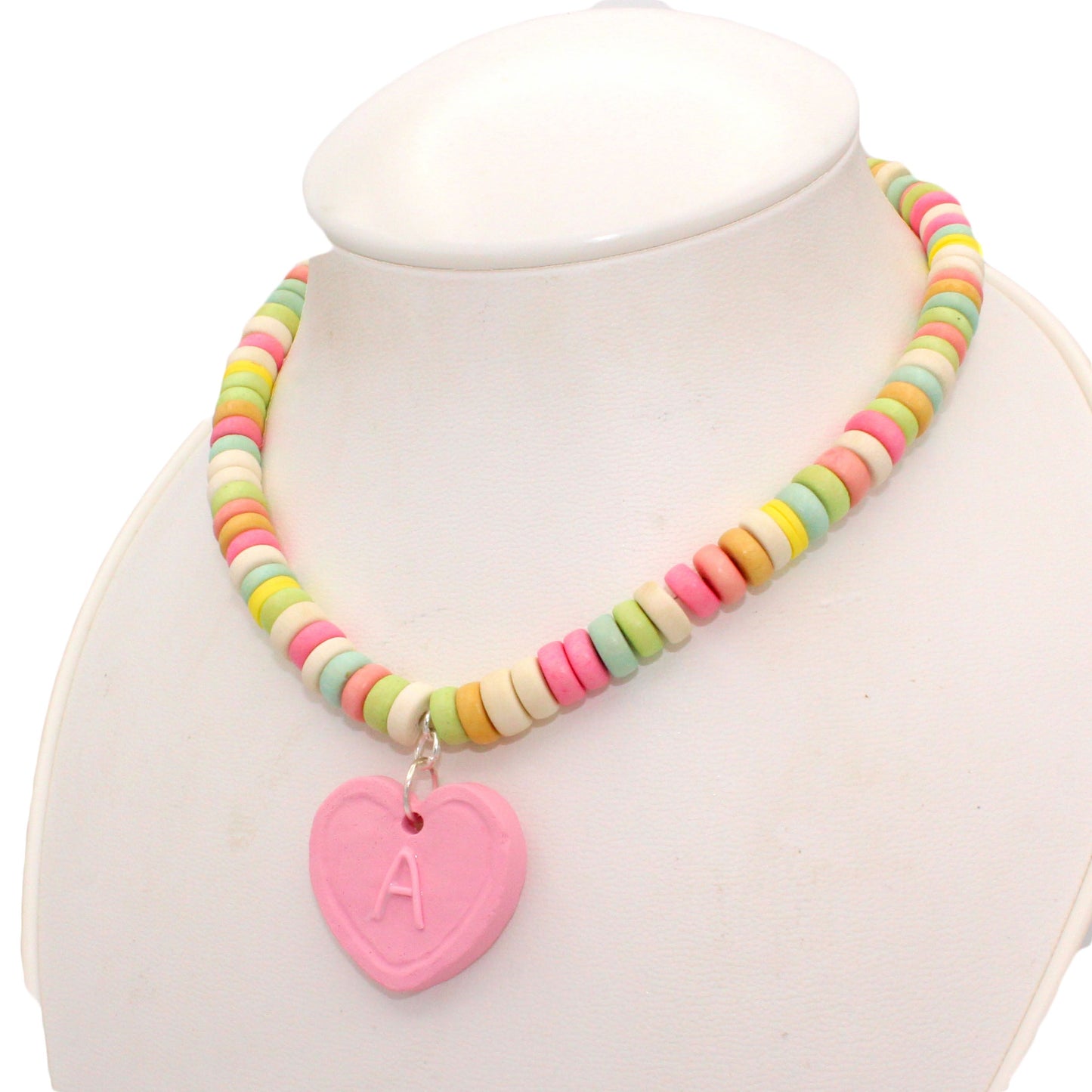 Custom Initial Faux Candy Necklace & Bracelet SET  - Fatally Feminine Designs