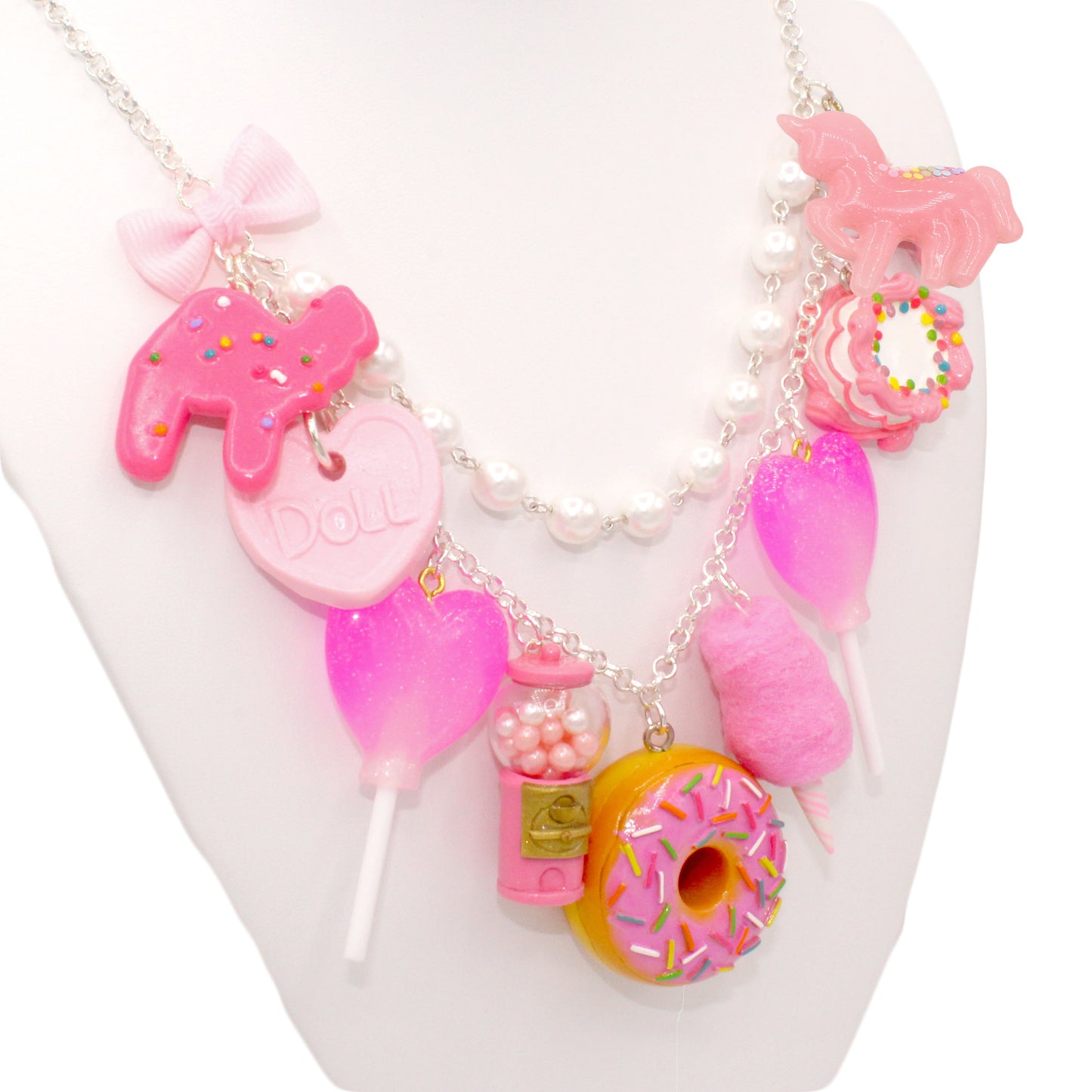 All Pink Candy Statement Necklace