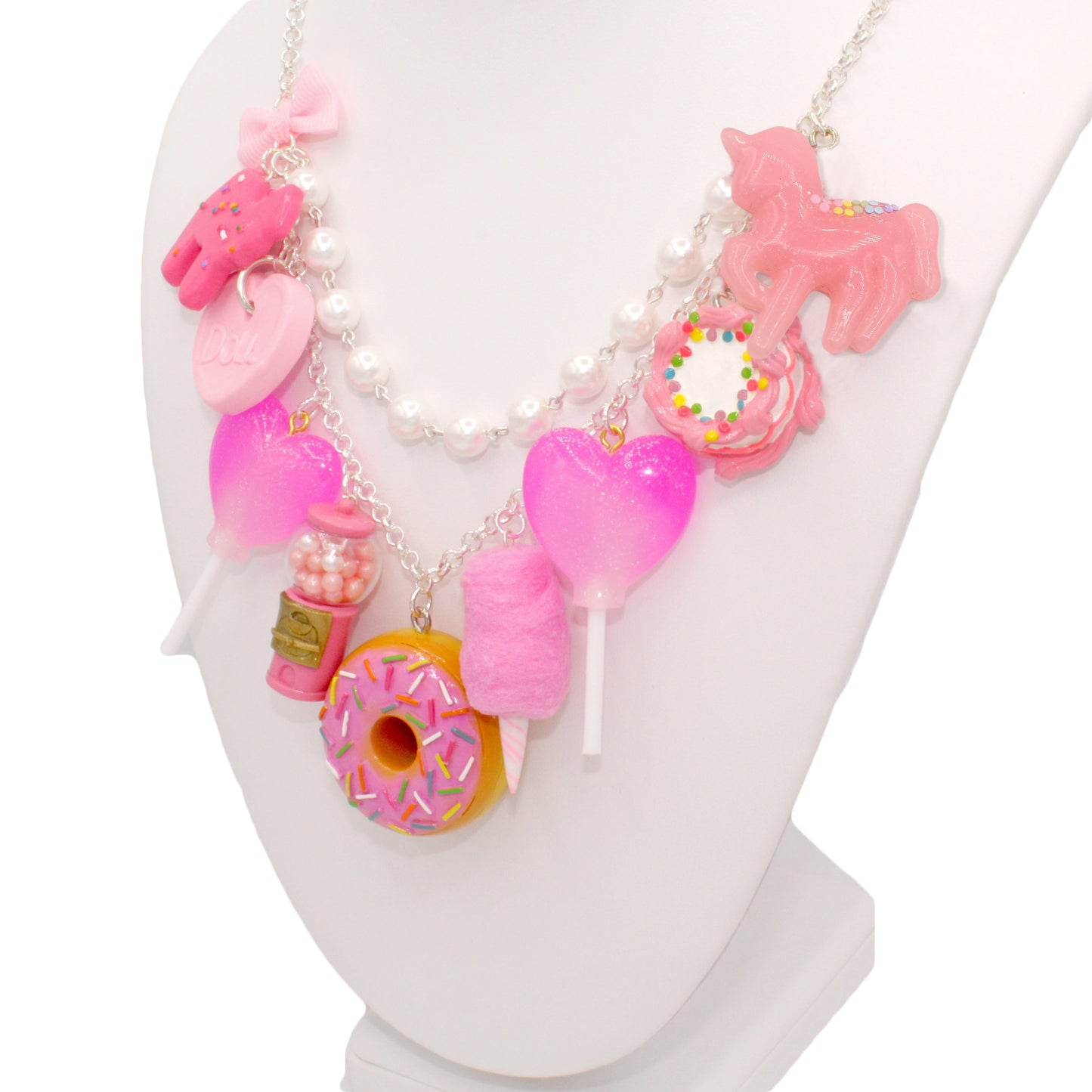 All Pink Candy Statement Necklace