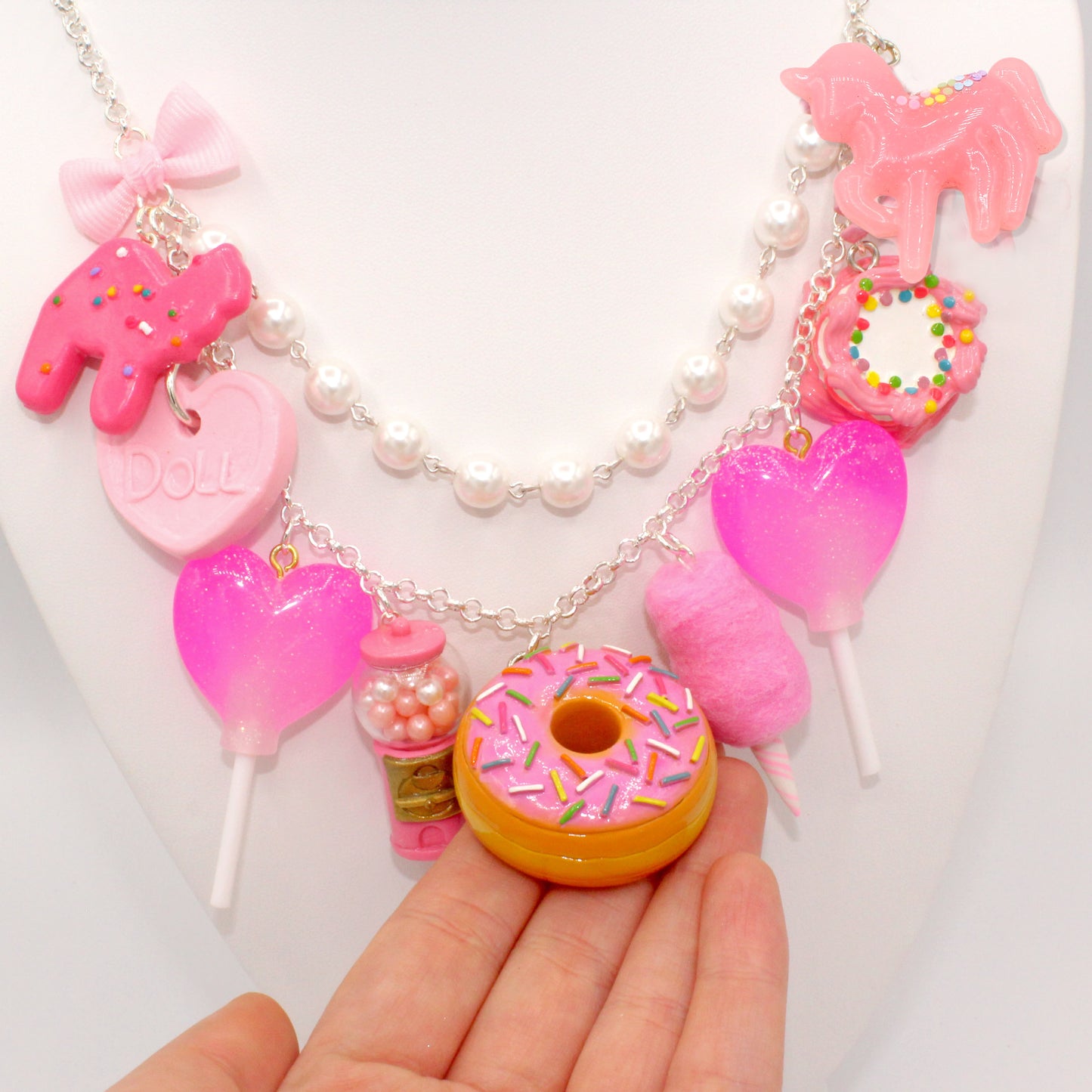 All Pink Candy Statement Necklace