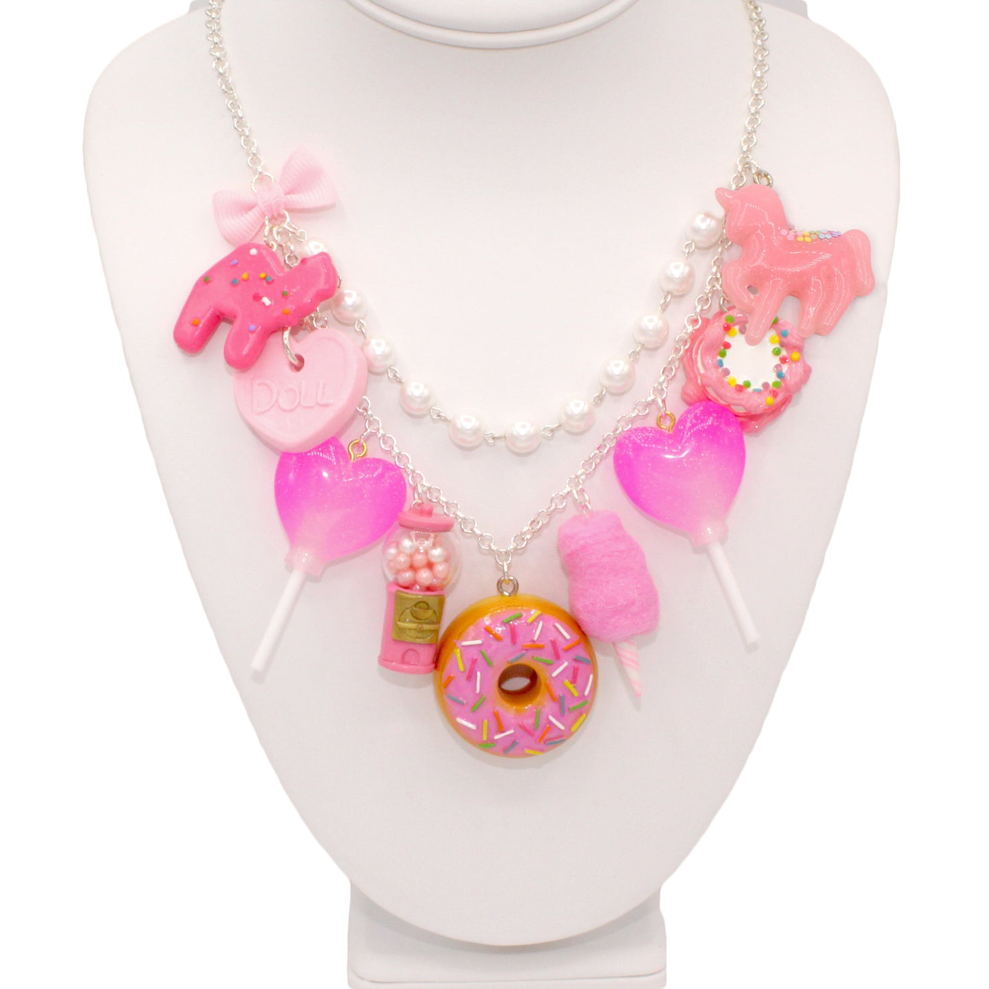 All Pink Candy Statement Necklace