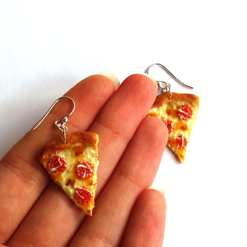 Pepperoni Pizza Earrings