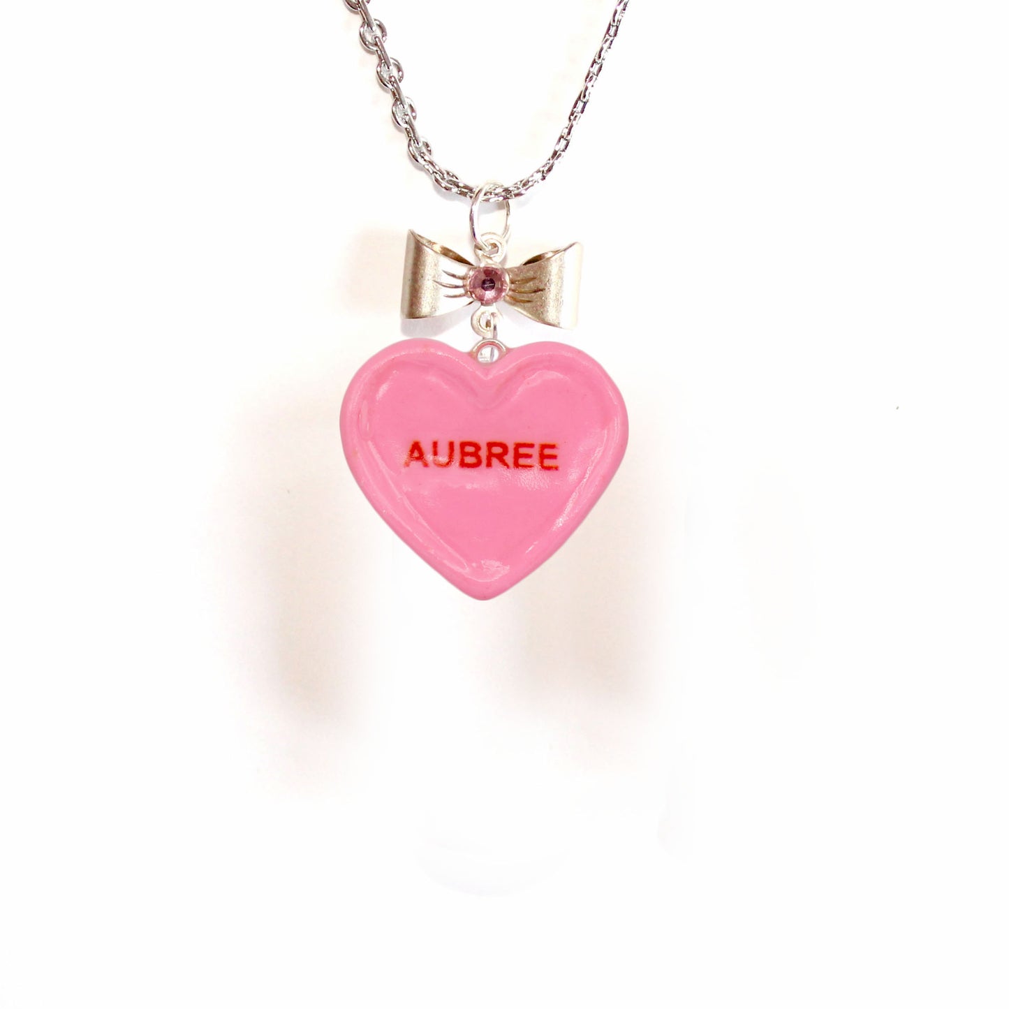 Custom Name Candy Heart Necklace - Fatally Feminine Designs