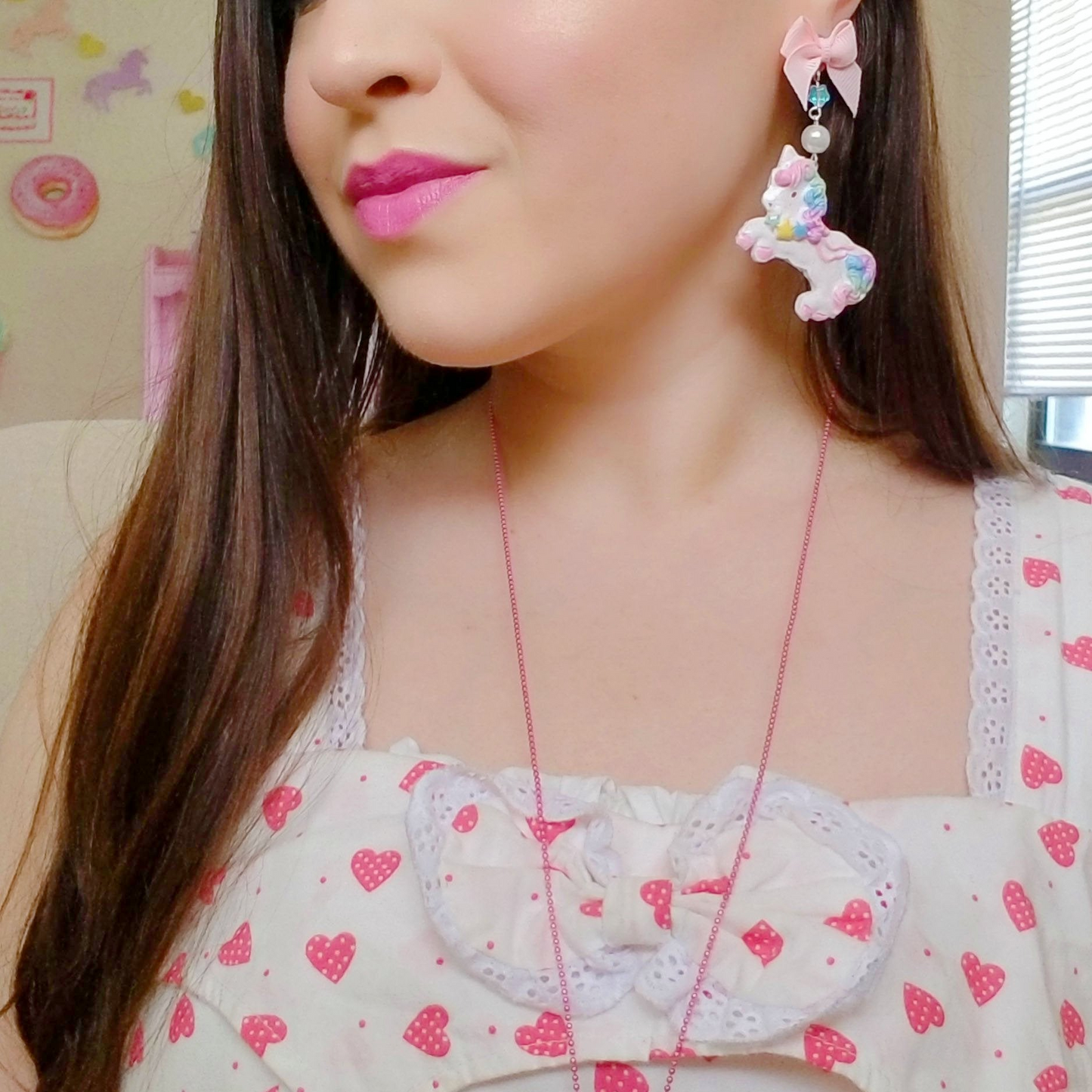 Unicorn Bon Bon Statement Earrings (Handcrafted Pastel Rainbow Jewelry Style)