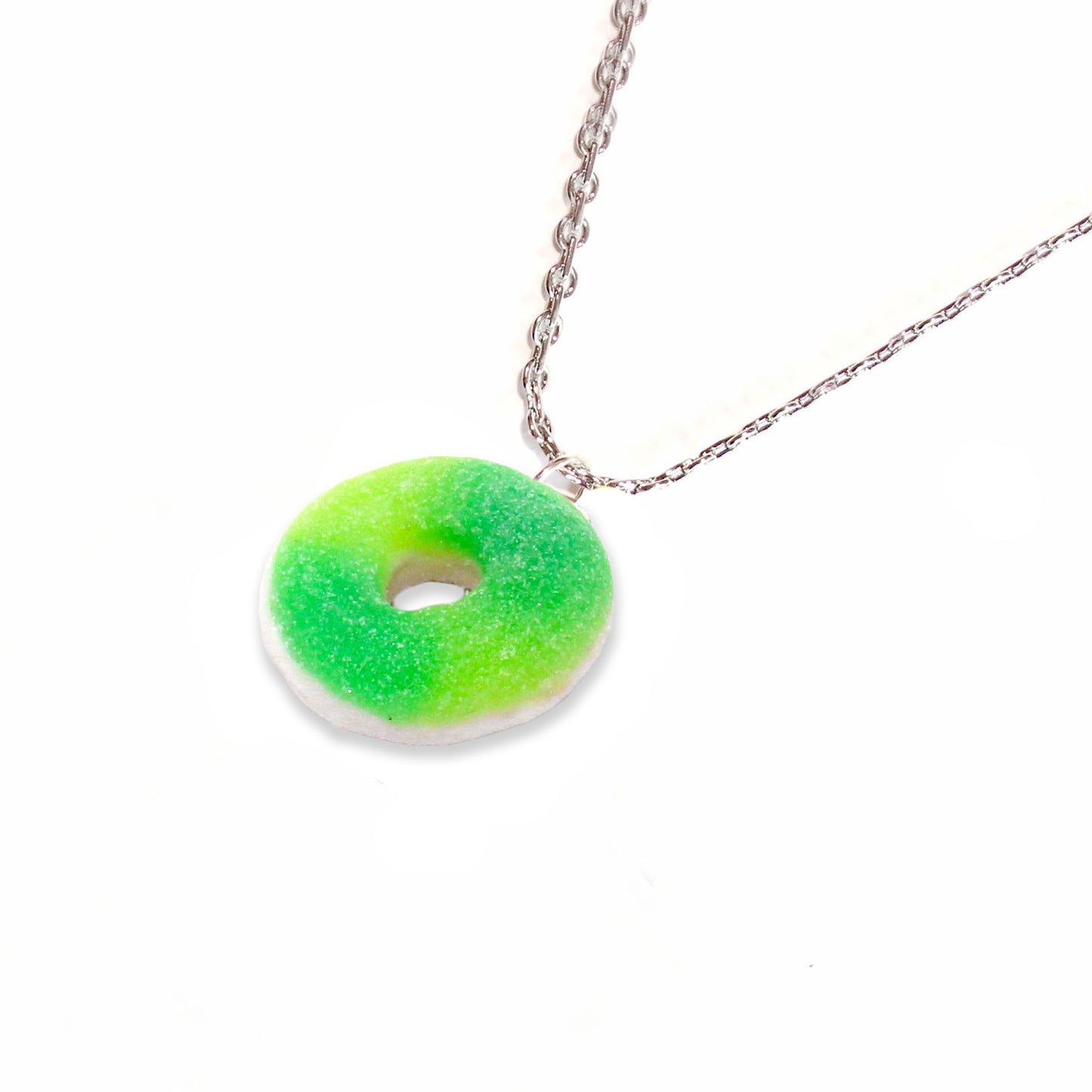 Gummy Apple Ring Candy Necklace - Gold or Silver - Fatally Feminine Designs