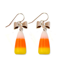 Load image into Gallery viewer, Candy Corn Earrings &amp; Necklace Set - Fatally Feminine Designs
