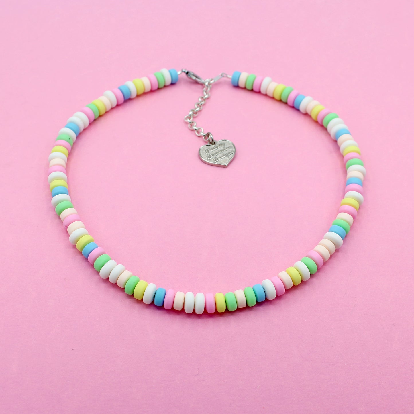 Bright Pastel Rainbow Faux Candy Choker Necklace - Custom Sizes - Handmade Fatally Feminine