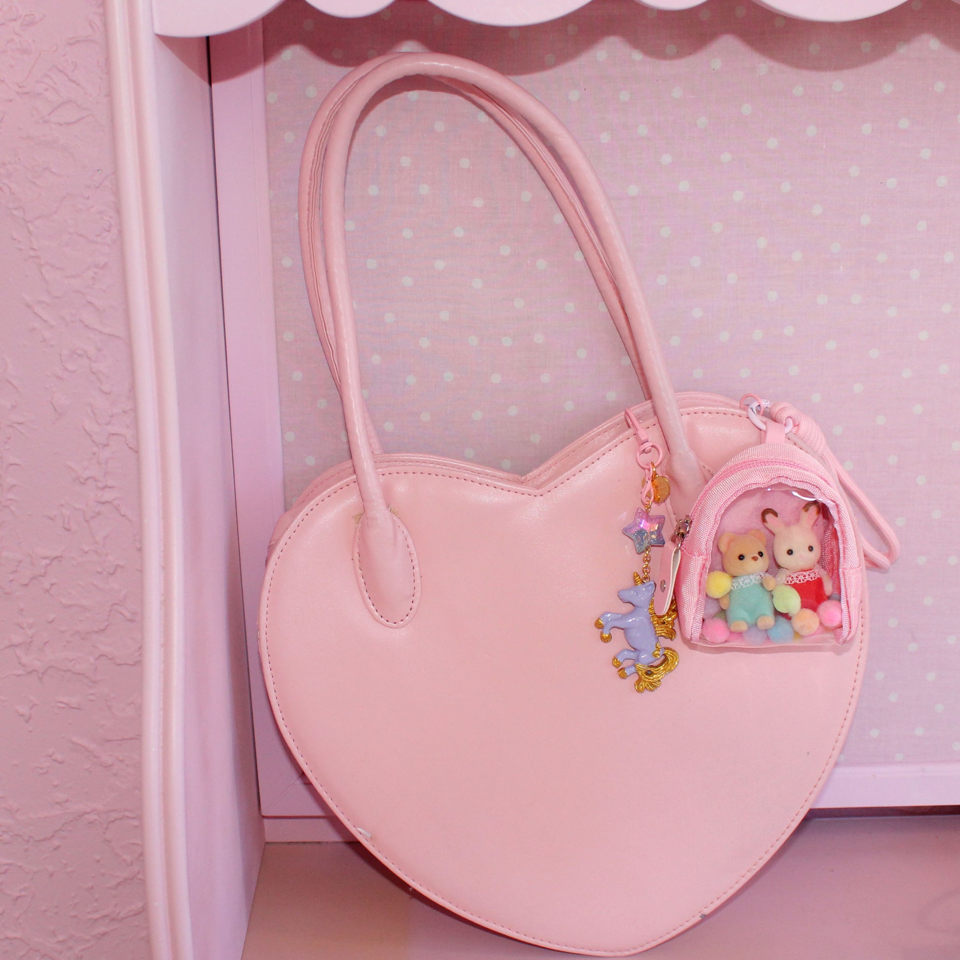 Pastel Unicorn Bag Charm, Kawaii Purse Accessory Keychain, Handmade in the USA by Fatally Feminine