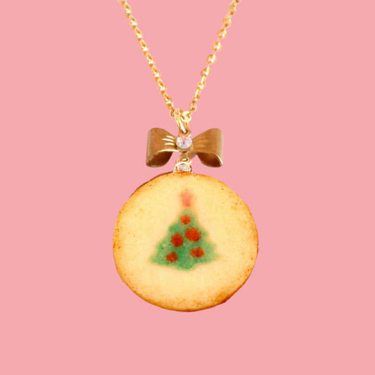 Christmas Tree Sugar Cookie Necklace - Limited Edition Holiday Collection