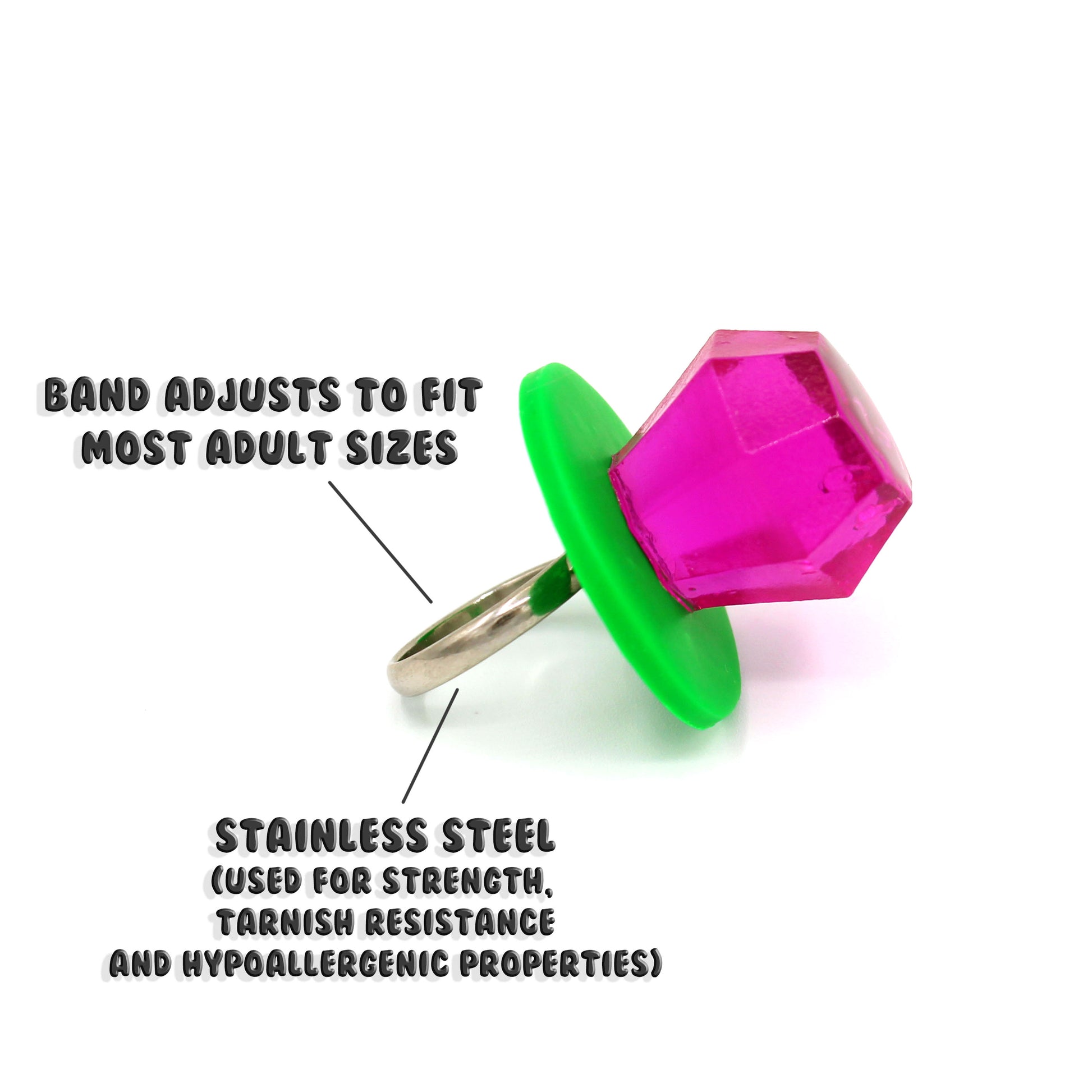 Jewelie a Unique Engagement Ring, Custom Colors, Men or Women Promise Ring, Handmade Faux Candy Resin Fashion Jewelry Gift