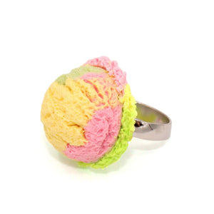 kawaii pastel ice cream ring handmade gift