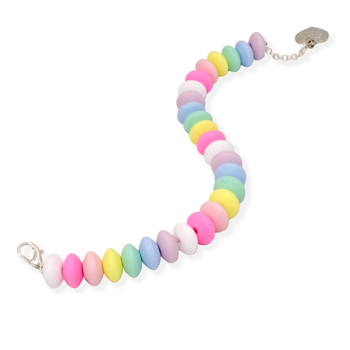 Deluxe Maximalist Faux Candy Clasp Bracelet, Pastel Chunky Jewelry