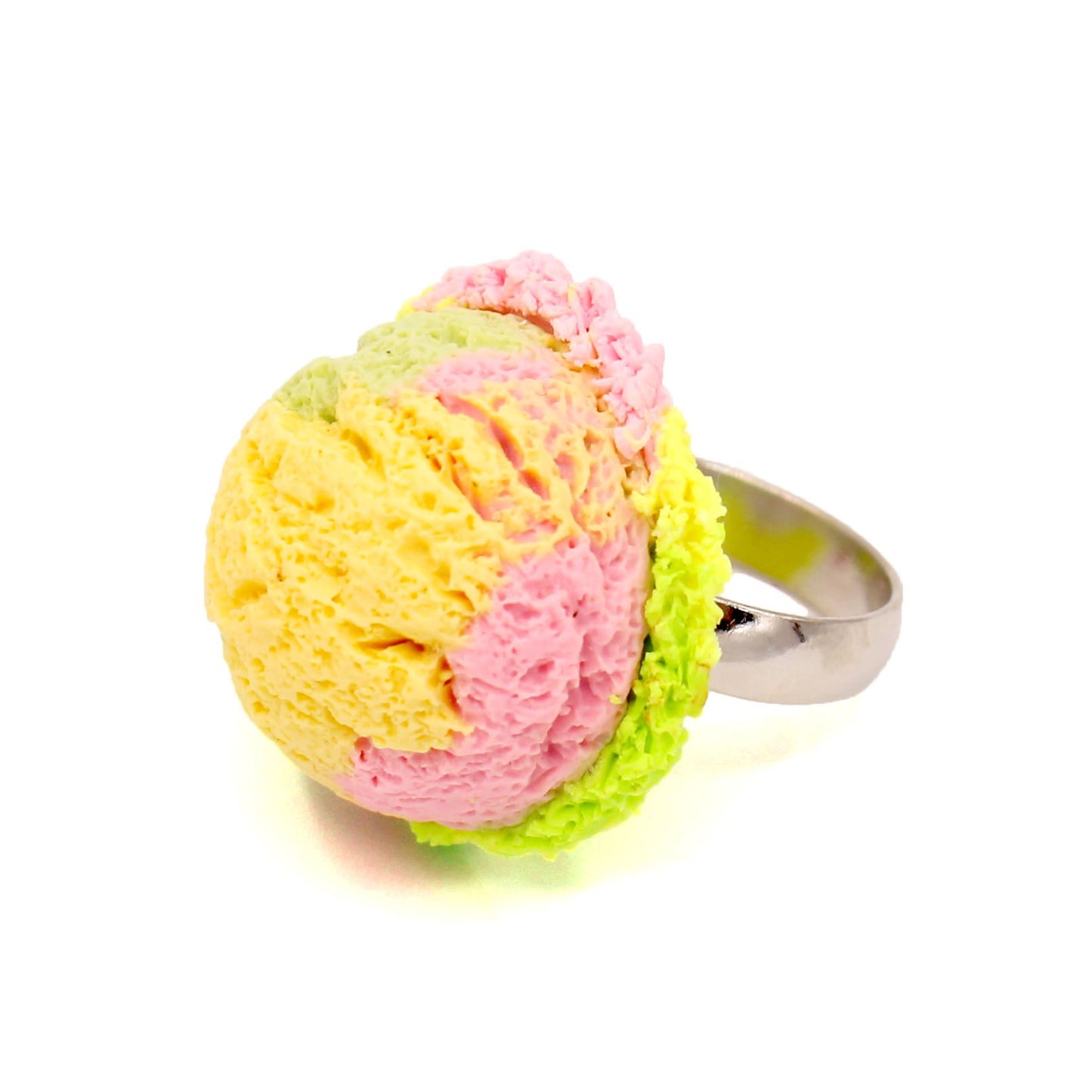 kawaii pastel ice cream ring handmade gift