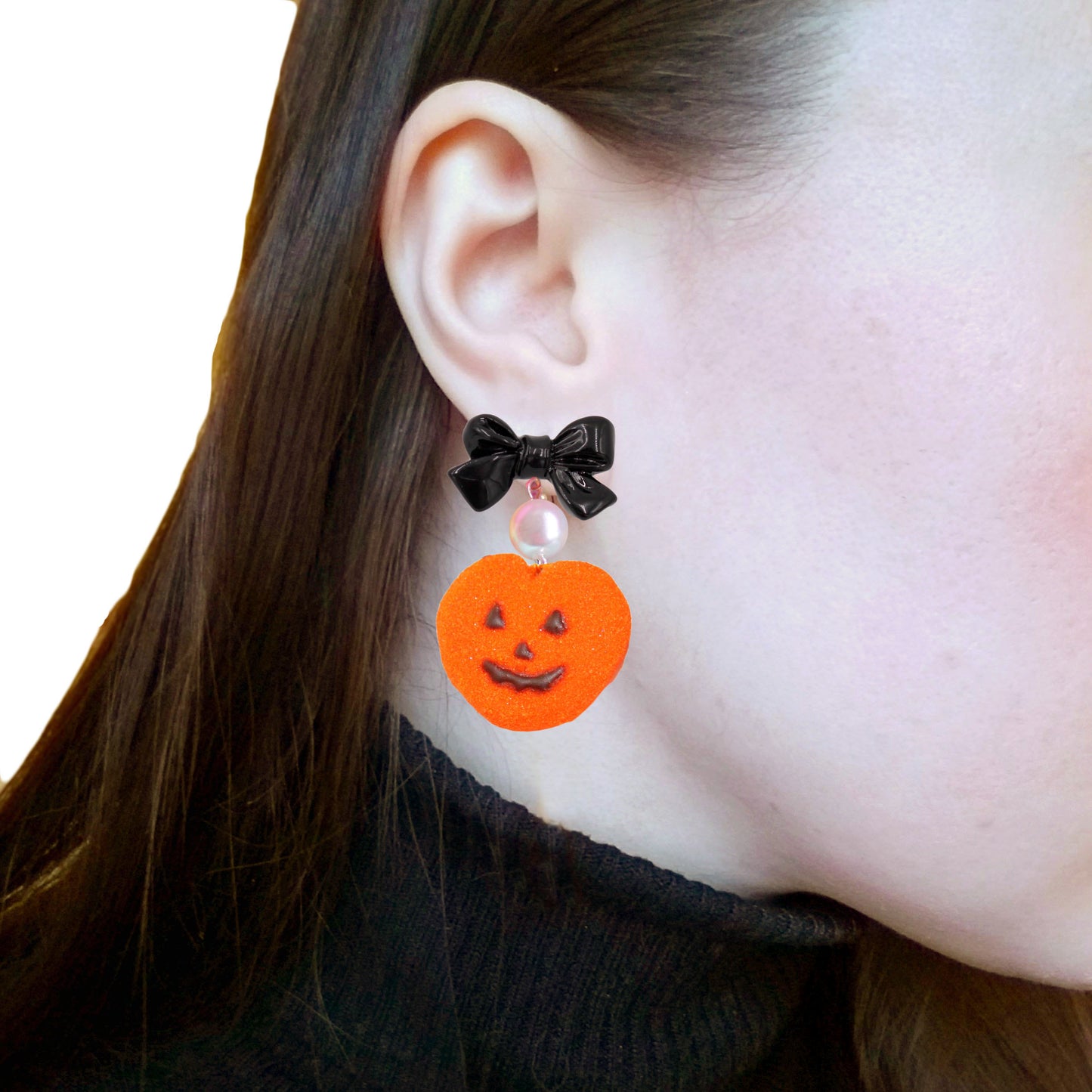 Pumpkin Faux Marshmallow Candy Earrings - Fatally Feminine Designs