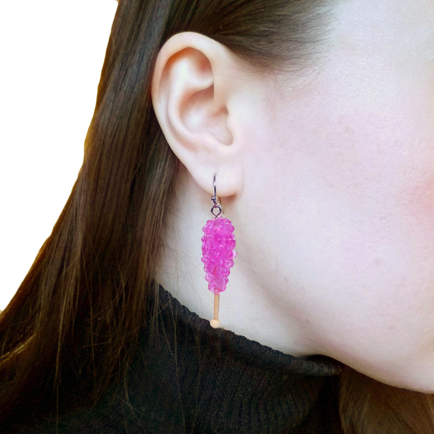 Pink Rock Candy Earrings Handmade in the USA by Fatally Feminine