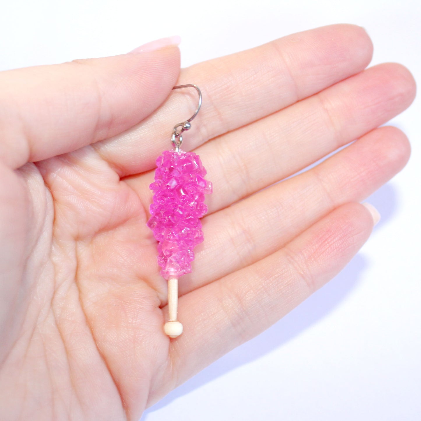 Pink Rock Candy Earrings Handmade in the USA by Fatally Feminine