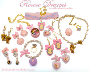 Rococo Dreams a Marie Antoinette Inspired Monthly Jewelry Subscription Box - Fatally Feminine Designs