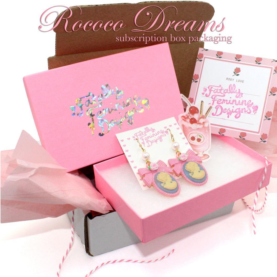 Rococo Dreams a Marie Antoinette Inspired Monthly Jewelry Subscription Box - Fatally Feminine Designs