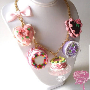 Marie Antoinette Cake Statement Necklace