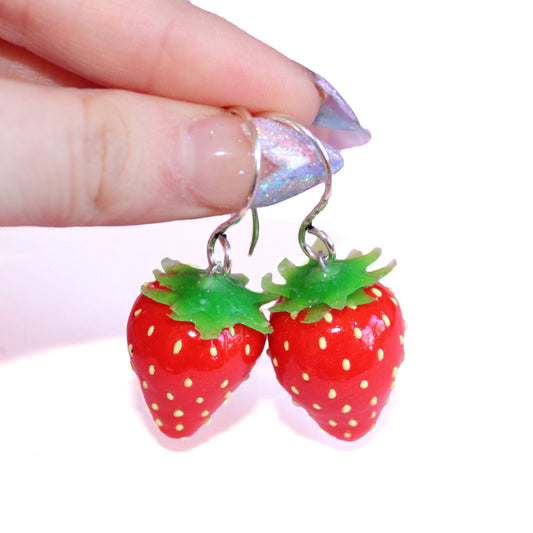 Juicy Strawberry Earrings