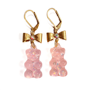 Baby Pink Gummy Bear Earrings