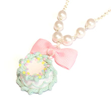 Load image into Gallery viewer, Pastel Mint Green Birthday Cake Necklace
