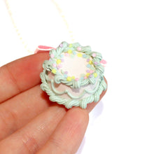 Load image into Gallery viewer, Pastel Mint Green Birthday Cake Necklace
