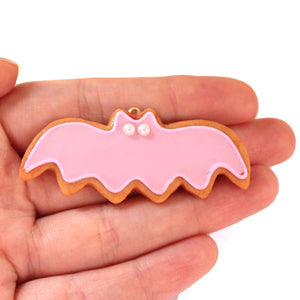 Purple Pastel Bat Cookies SET - Necklace & Earrings - Fatally Feminine Designs