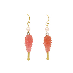 Peach Rock Candy Earrings - Special Edition