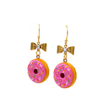 Load image into Gallery viewer, Pink Sprinkle Donut Earrings
