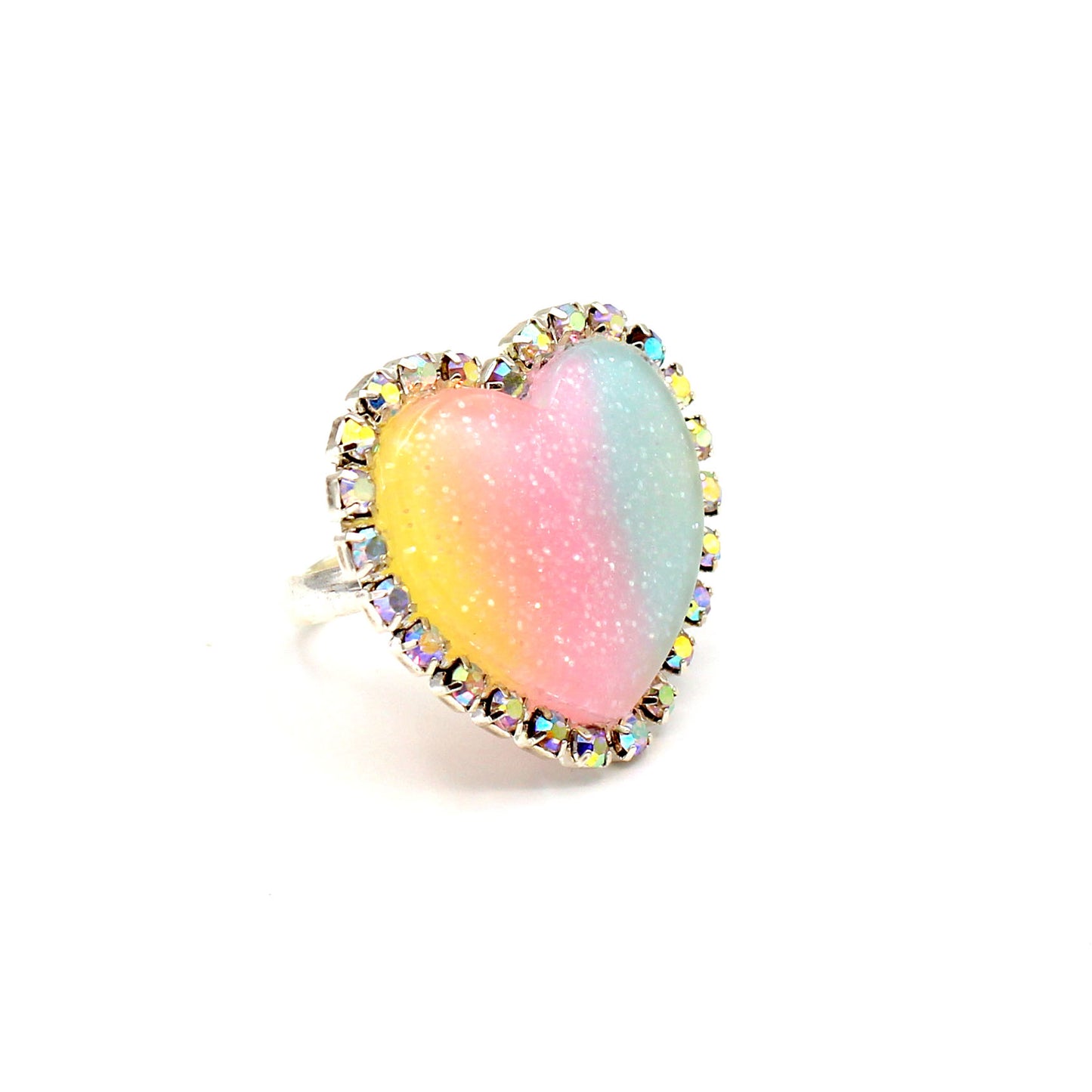 Trinket Ring - Pastel Rainbow - Adjustable