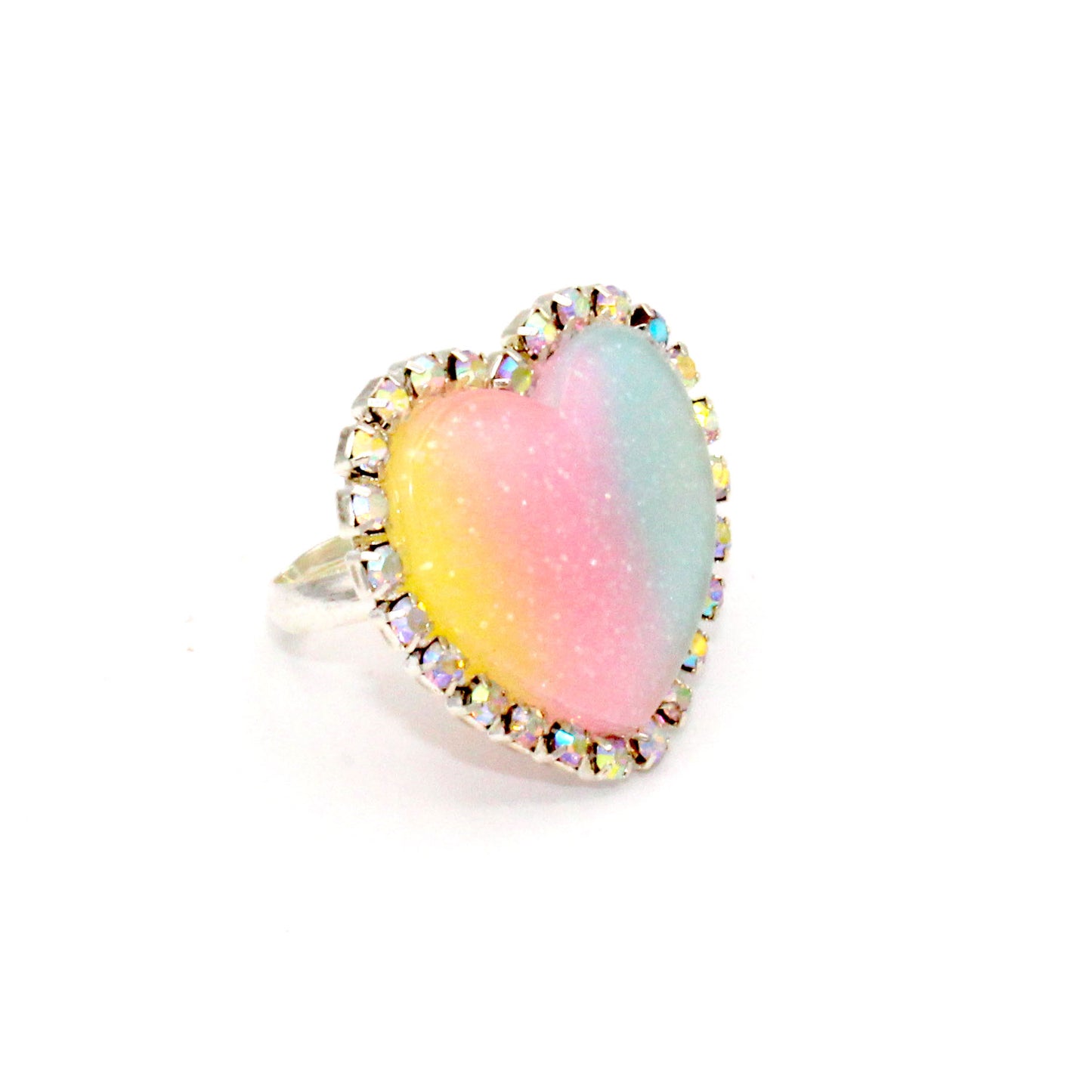 Trinket Ring - Pastel Rainbow - Adjustable