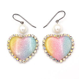 Trinket Earrings - Pastel Rainbow - Hypoallergenic