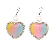 Load image into Gallery viewer, Trinket Earrings - Pastel Rainbow - Hypoallergenic
