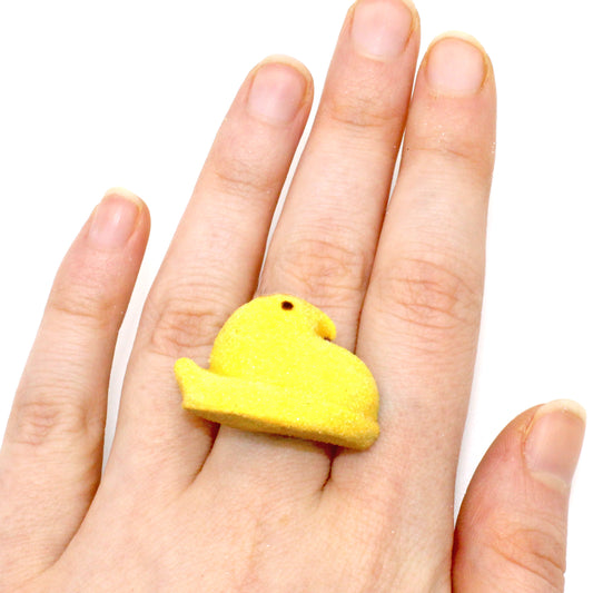 Marshmallow Chick Ring - More colors - Fatally Feminine Designs