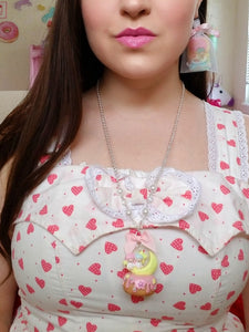 Kiki & Lala Miniature Cake Pearl & Bow Necklace