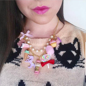 Pink Candy Shop Statement Necklace