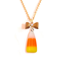 Load image into Gallery viewer, Candy Corn Necklace - Fatally Feminine Designs
