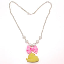 Load image into Gallery viewer, Marshmallow Chick Necklace &amp; Earring Set - More colors - Fatally Feminine Designs
