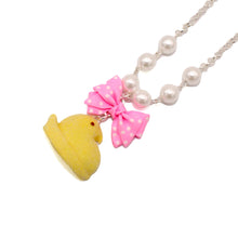 Load image into Gallery viewer, Marshmallow Chick Necklace &amp; Earring Set - More colors - Fatally Feminine Designs
