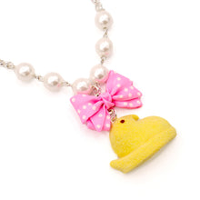 Load image into Gallery viewer, Marshmallow Chick Necklace &amp; Earring Set - More colors - Fatally Feminine Designs
