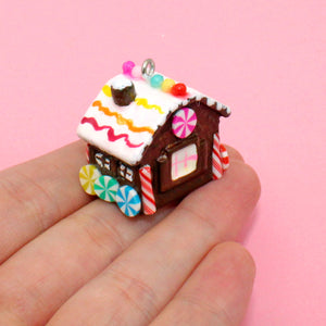 Miniature Gingerbread House Necklace - Limited Edition Holiday Collection