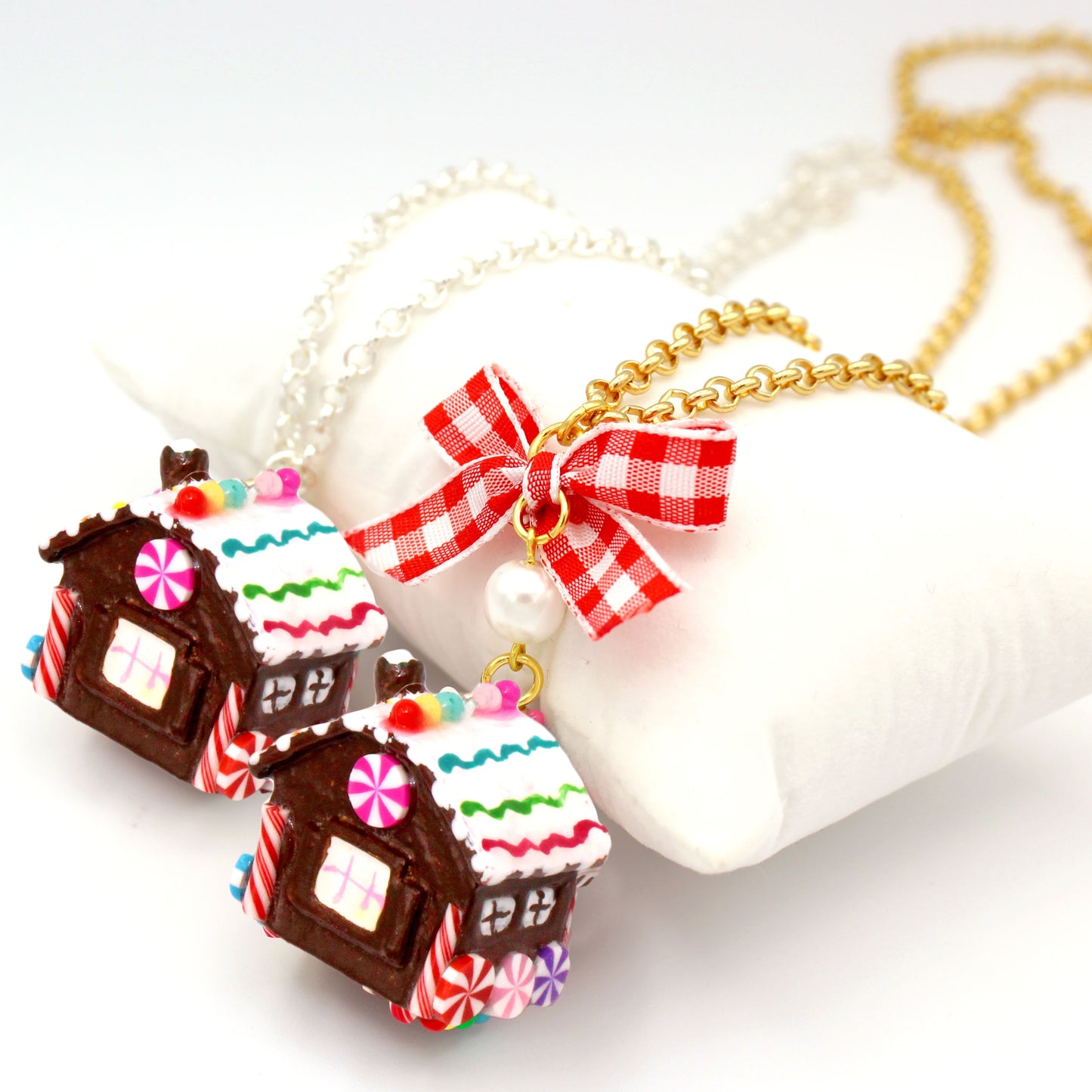 Miniature Gingerbread House Necklace - Limited Edition Holiday Collection