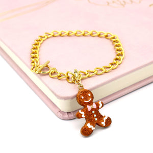 Gingerbread Man Cookie Charm or Zipper Pull - Limited Edition Holiday Collection