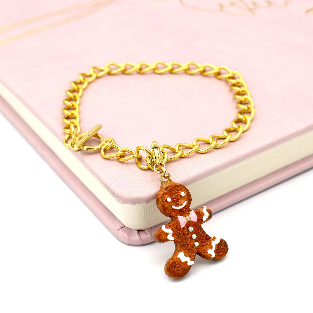 Gingerbread Man Cookie Bracelet - Limited Edition Holiday Collection