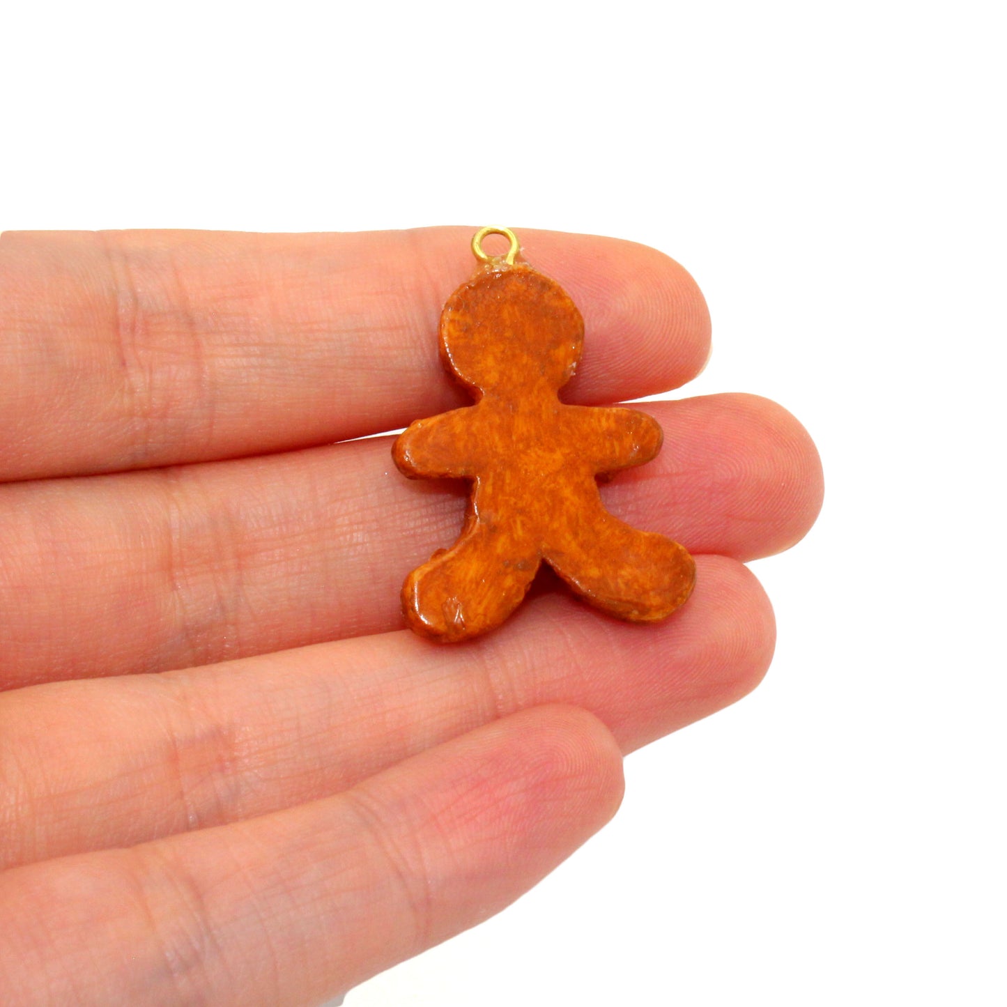 Gingerbread Man Cookie Bow and Pearl Earrings - Limited Edition Holiday Collection